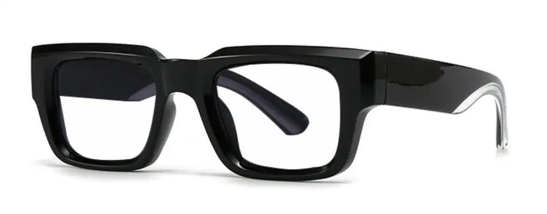 Men's Retro Square Blue Light Reading Glasses