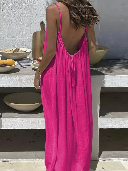 Loose Backless Summer Dress