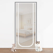 Mesh Pet Screen Door with Double Zipper Closure