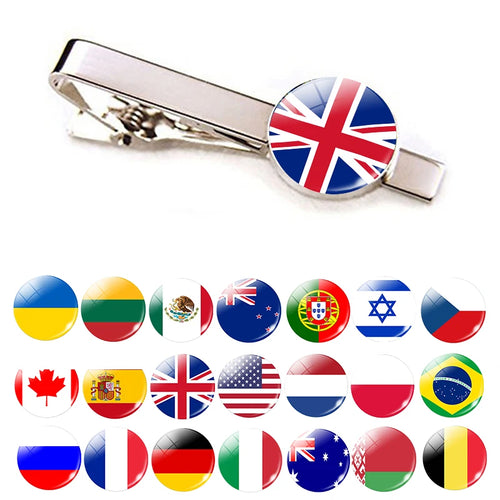 National Flag Metal Tie Clip