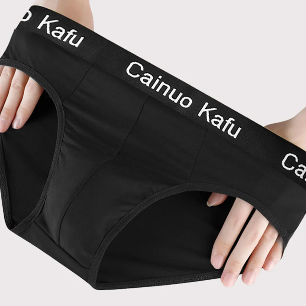 1/3Pcs Men's Breathable Bulge Pouch Briefs - Soft Elastic Plus Size Underwear