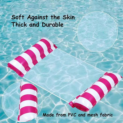Inflatable Foldable Floating Row Water Hammock