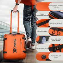 17" Carry On Lightweight Resistant Suitcase with Wheels