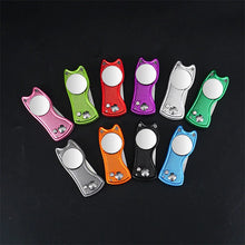 Foldable Golf Divot Repair Tool with Golf Ball Groove Cleaner