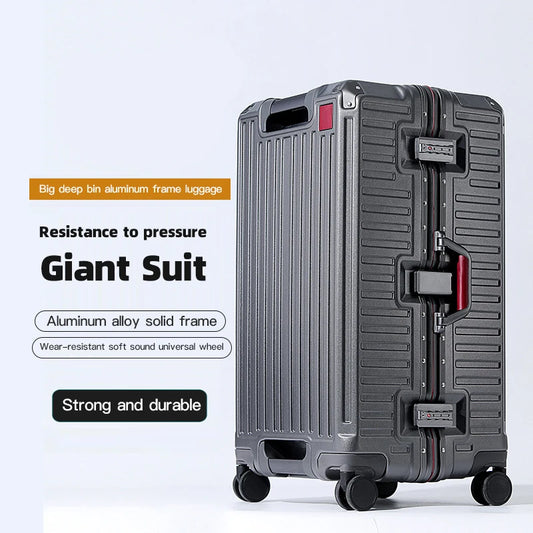 Wide Handle Travel Suitcase