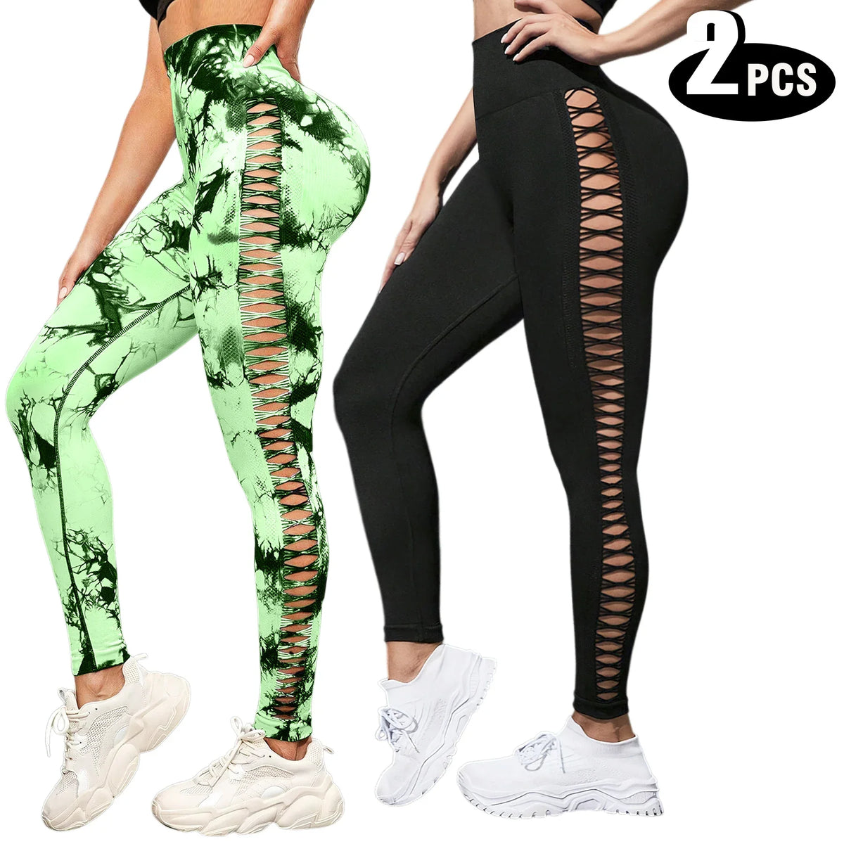 High-Waist Seamless Active Leggings