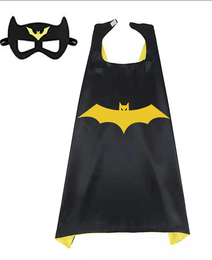 Kids' Superhero Capes & Masks Set – Cartoon Dress-Up Costume Party Favor
