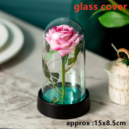 LED Galaxy Three Rose Artificial Flowers Gift without Battery