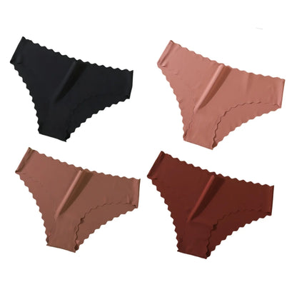 4Pcs Seamless Low Rise Briefs
