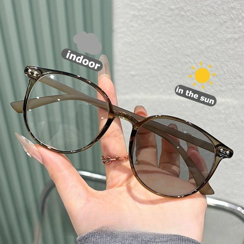 Oversized Photochromic Blue Light Reading Glasses