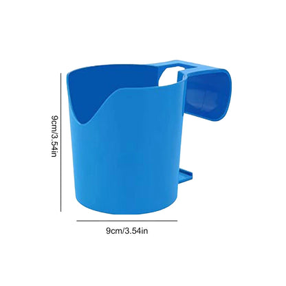 No-Punch Above Ground Poolside Cup Holder & Storage Shelf