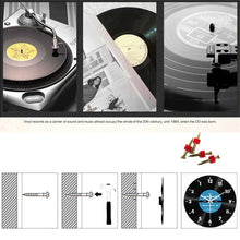 Vinyl Record Counterclockwise Wall Clock