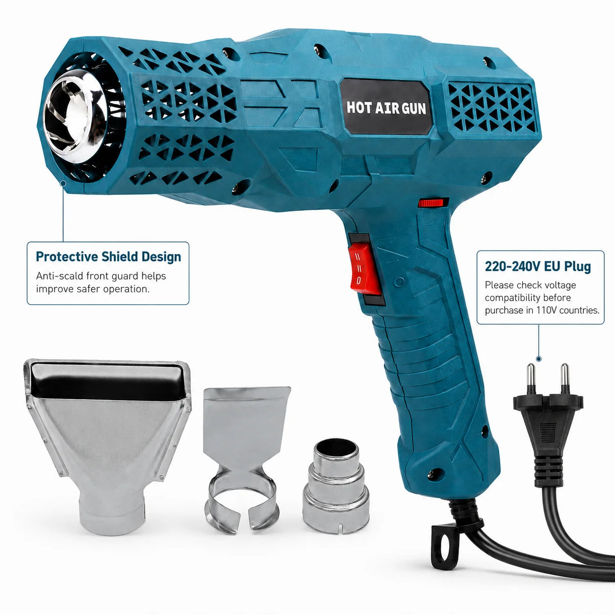 2000W Variable Temperature Electric Heat Gun Set