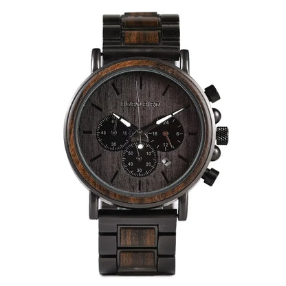 BOBO BIRD Wooden Quartz Wristwatch