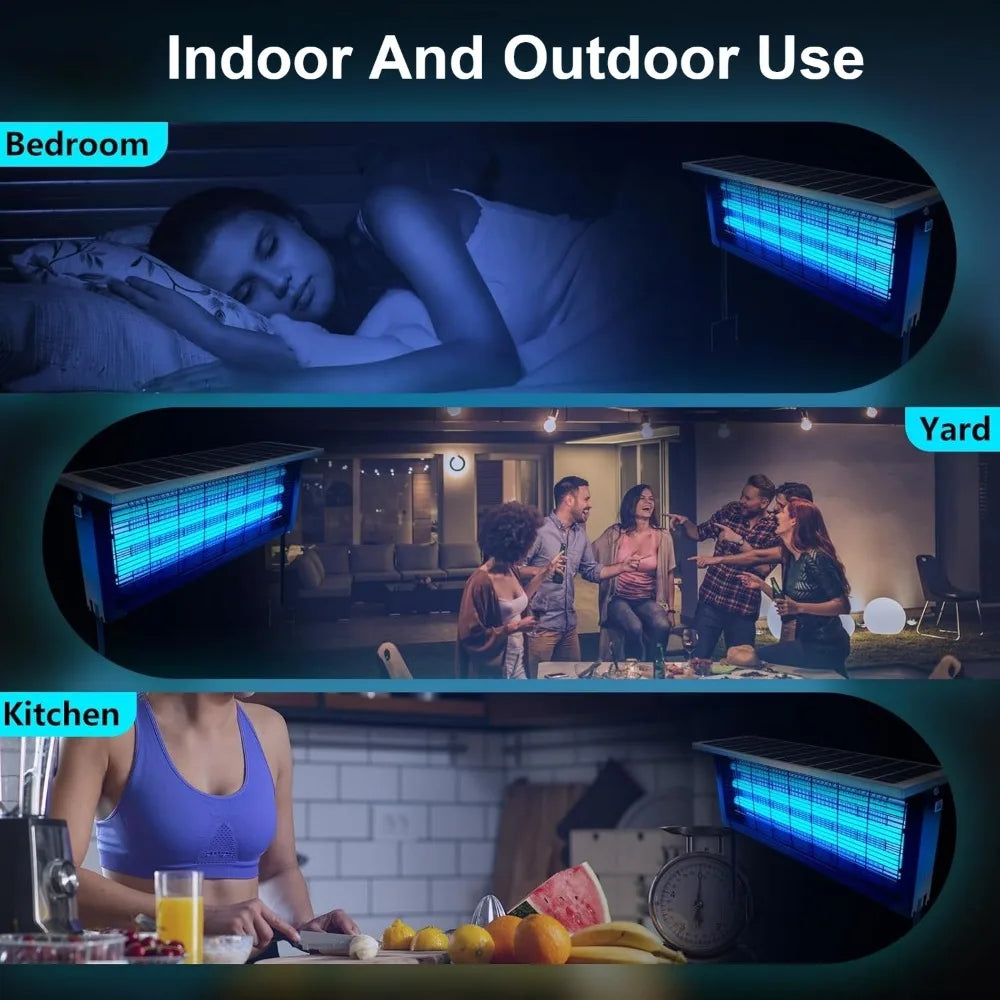 Solar Outdoor Waterproof LED Mosquito Bug Zapper