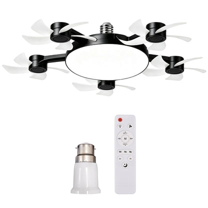 Modern Socket Ceiling Fan Light with Remote