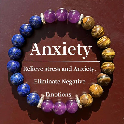 Amethyst Tiger Eye Crystal Quartz Bracelet