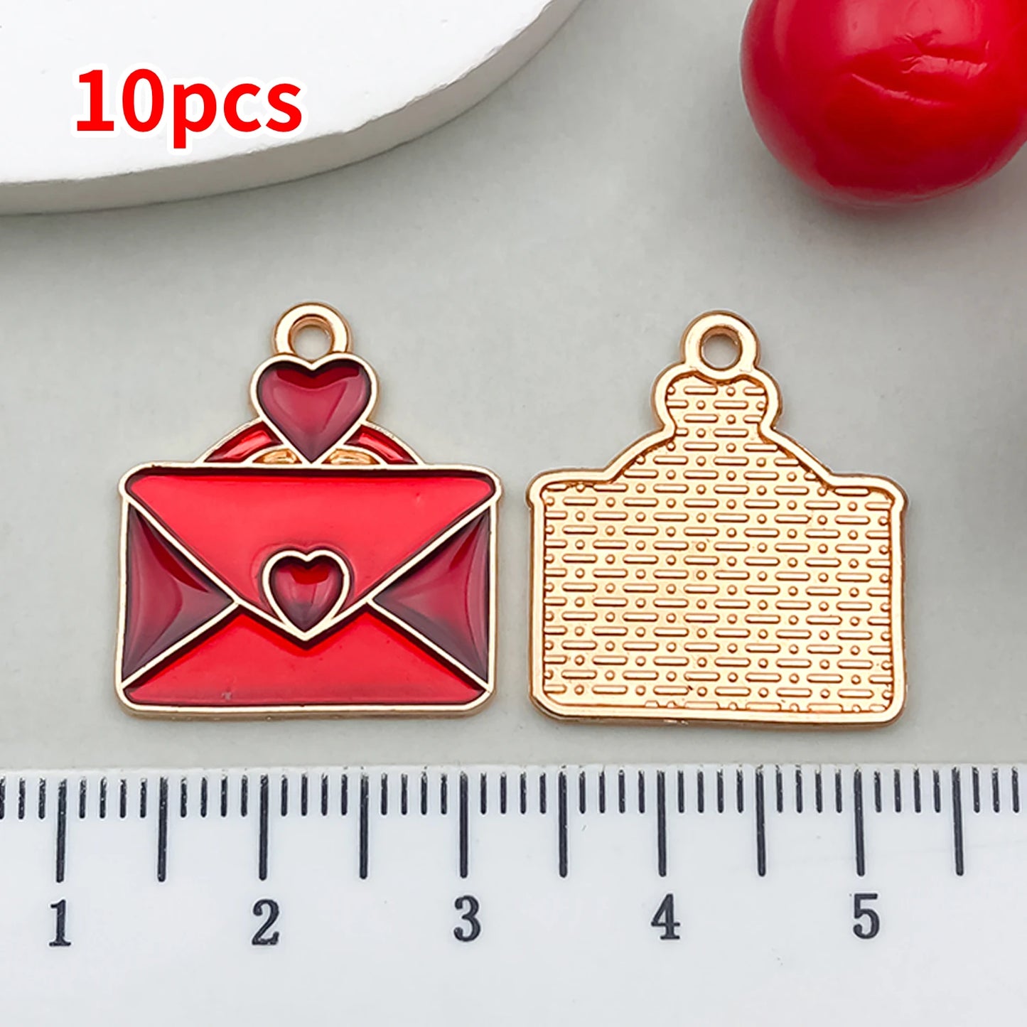 10-20 Piece Valentine's Day Mixed Alloy Flower Charms Set - DIY Jewelry Making Pendants