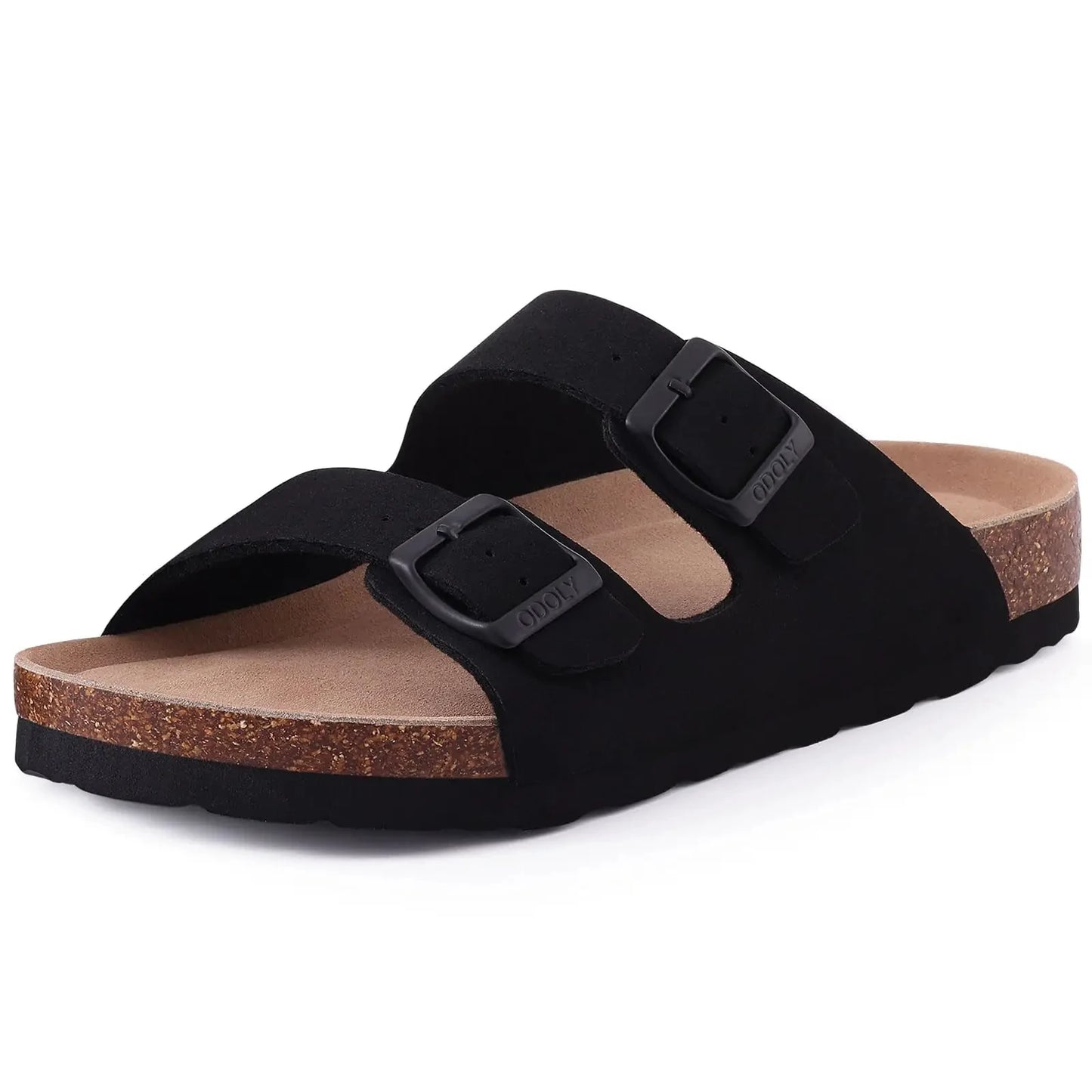 Litfun Leather Cork Slippers