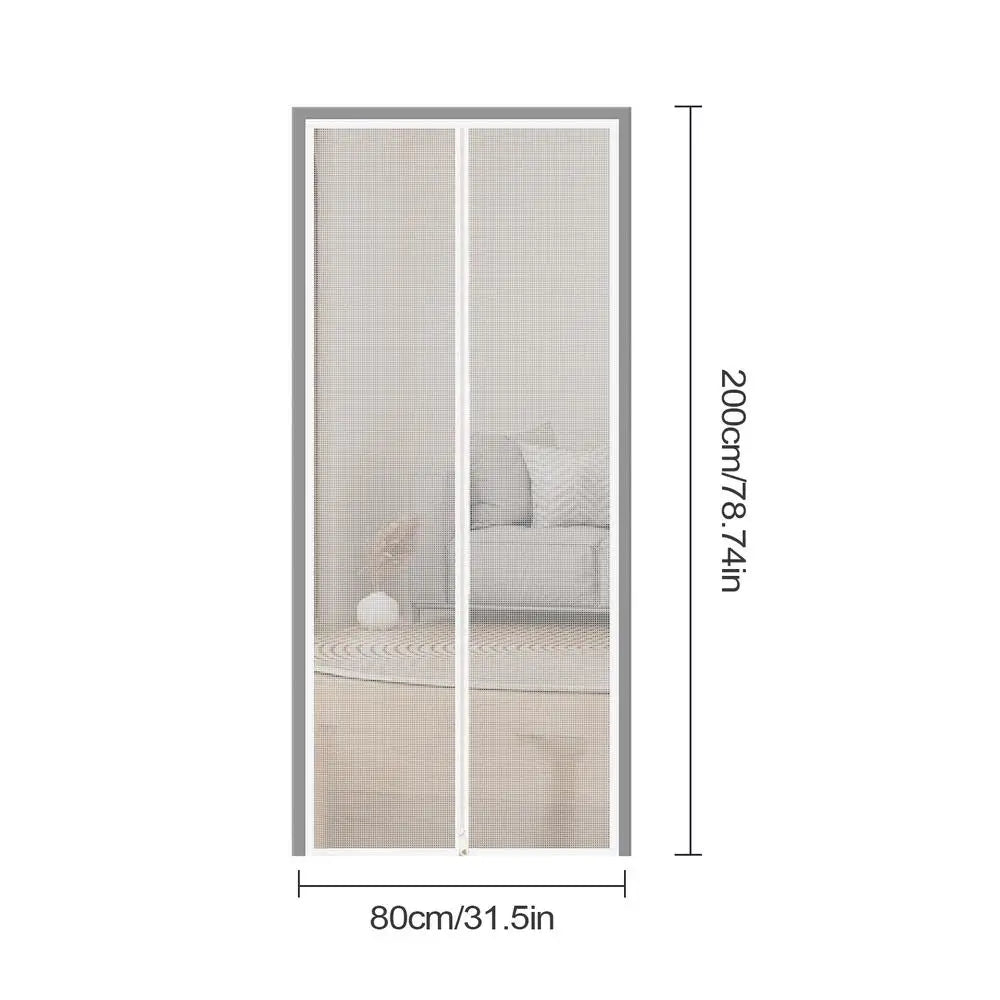 Zippered Pet Door Screen Door 80x200cm