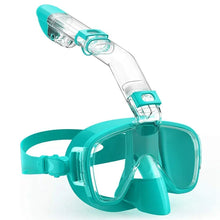 Foldable Anti-Fog Snorkel Mask with Full Dry Top System