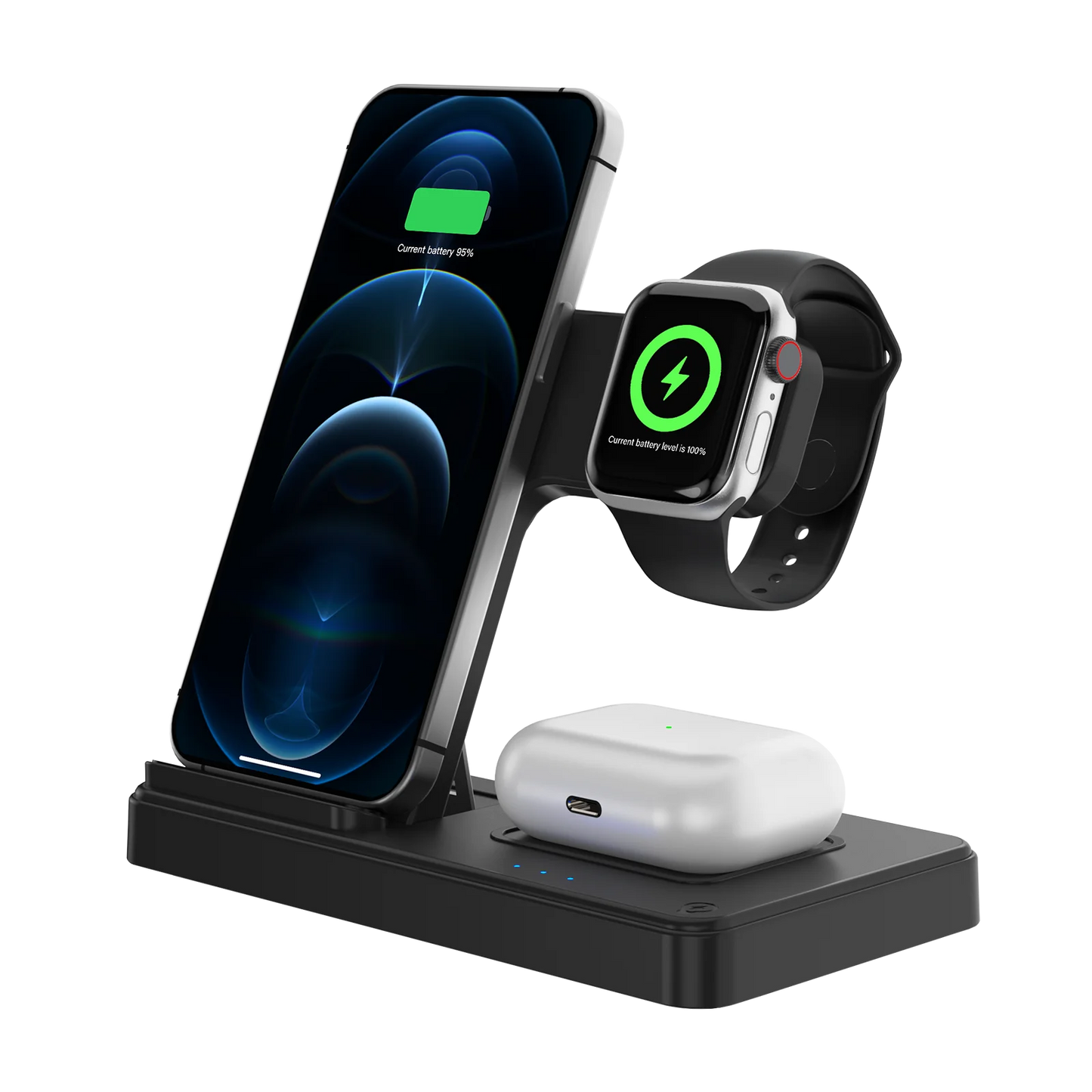 3 In 1 Wireless Charging Station Magnetic Fast Charging For iPhone