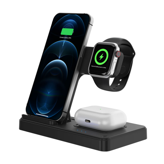 3 In 1 Wireless Charging Station Magnetic Fast Charging For iPhone