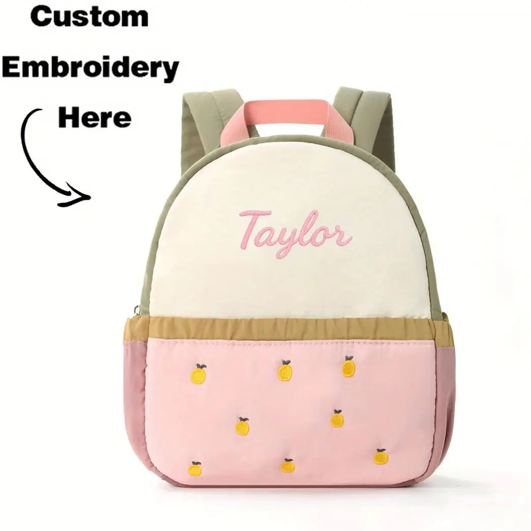 Personalized Children's Apple Design Mini Backpack