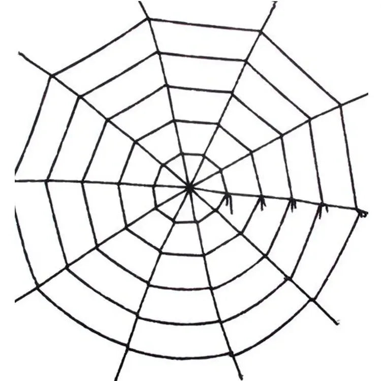 Giant Halloween Spider & Web Outdoor Decoration Set