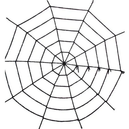 Giant Halloween Spider & Web Outdoor Decoration Set