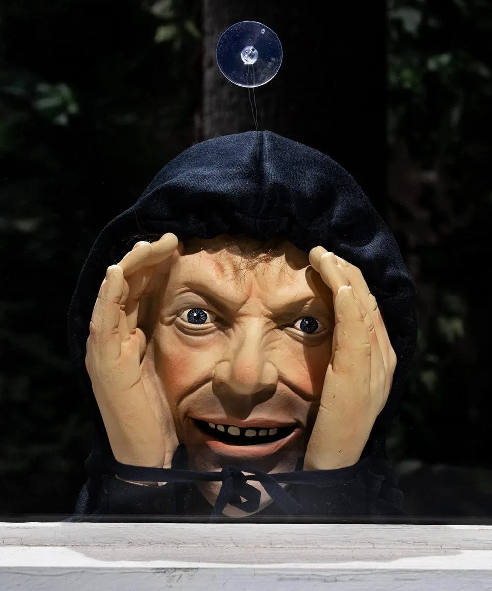 Scary Peeping Tom Window Hanging Halloween Decoration