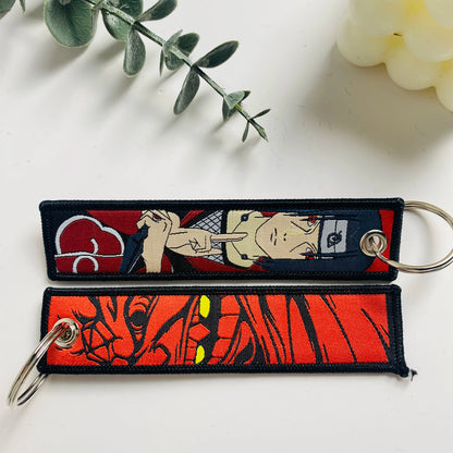 Anime Character Embroidered Key Tag