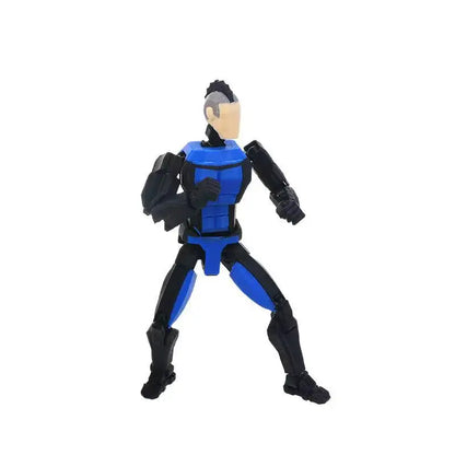 3d Printed Blue-Masked Invincible T13 Dummy Multi-Jointed Action Figure