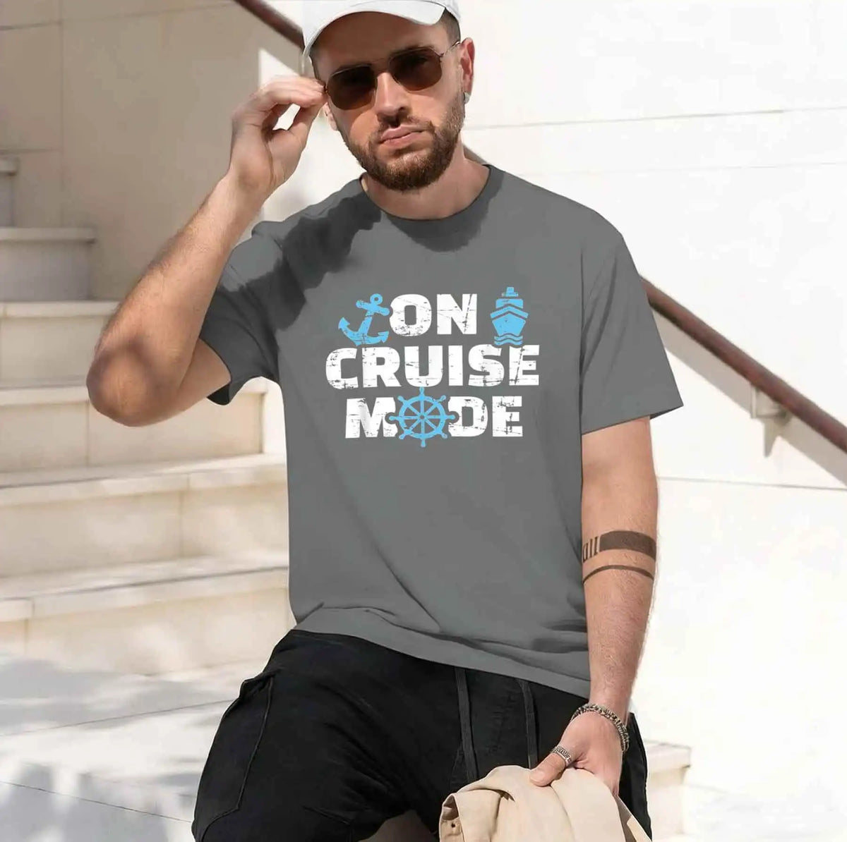 Men’s 100% Cotton Short Sleeve Graphic T-Shirt – Casual Breathable Summer Tee