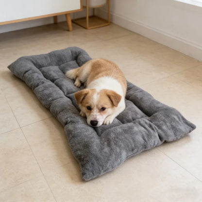 Plush Dog Bed Sofa & Thickened Pet Crate Mat