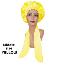 Satin Solid Color Sleeping Cap