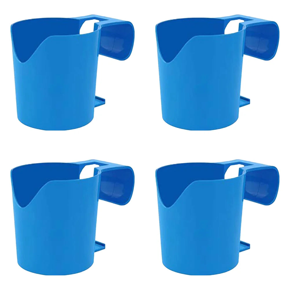 No-Punch Above Ground Poolside Cup Holder & Storage Shelf