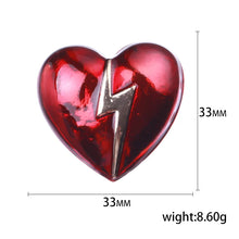 Valentine's Day Romantic Rhinestone Heart Brooches