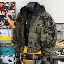 Camouflage Hooded Jacket with Hat