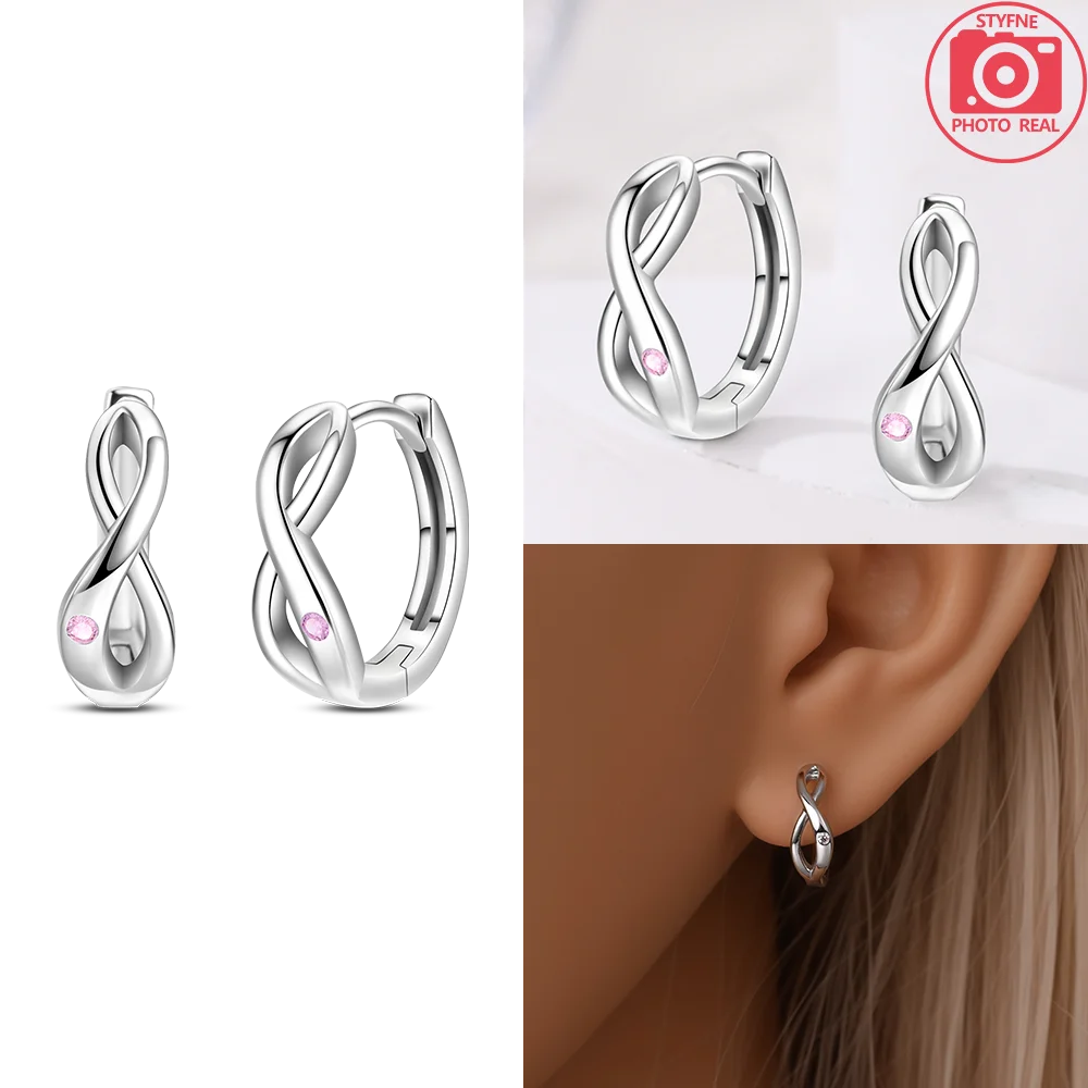 925 Sterling Silver Dancing Bee Hoop Earrings – Cute Enamel Zircon Jewelry