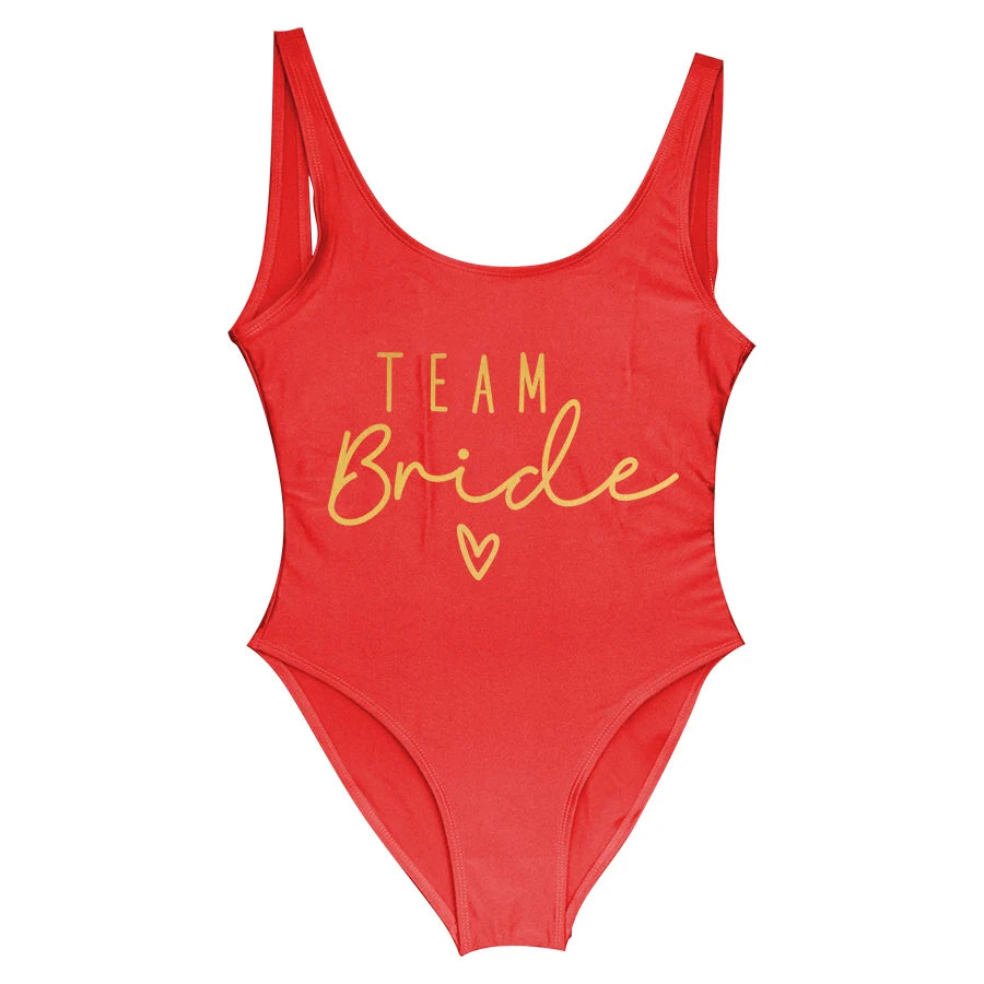 Team Bride One-Piece Swimsuit