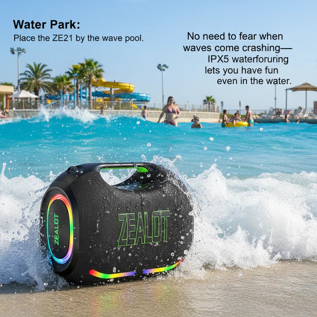 Zealot ZE21 400W Portable Waterproof Bluetooth Party Speaker