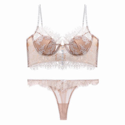 French Ultra Thin Lace Bra Set
