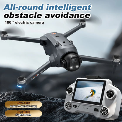 ZNLYRION Foldable GPS RC Drone with Screen Remote & 720P HD Camera