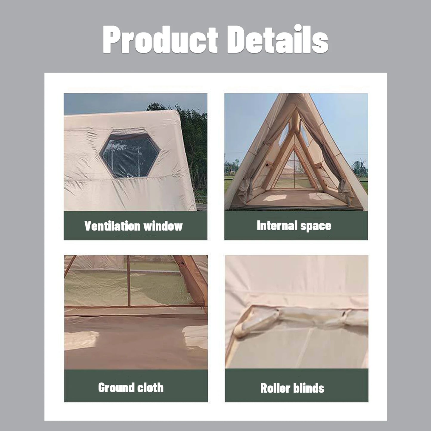 Triangle Shape Inflatable Camping Tent