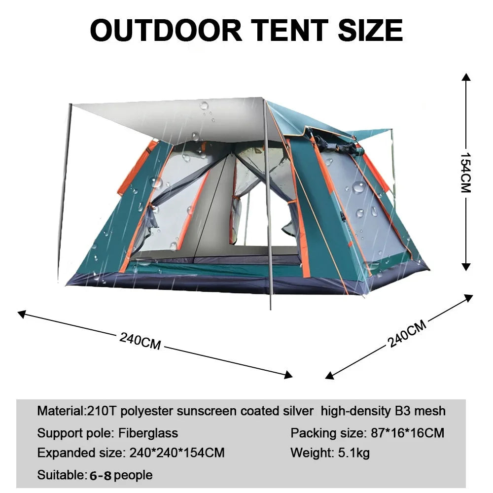 Goture Portable Automatic Waterproof Double Layer Tent