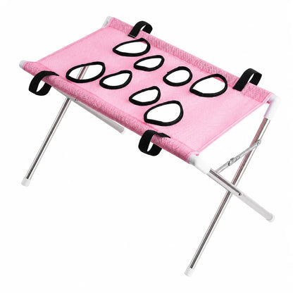 Foldable Portable Pet Grooming Table & Bath Station with Non-Slip Mesh