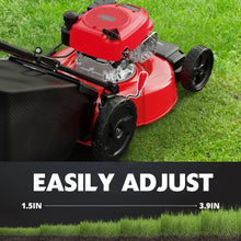 PowerSmart 21-inch Gas Powered Push Lawn Mower with 144cc 4-Stroke Engine with Easy Adjustable Cutting Height