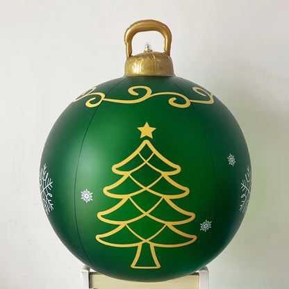 60CM Giant Outdoor Inflatable Christmas Ball Ornament
