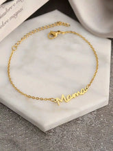 DOREMI Name Charm Chain Bracelet